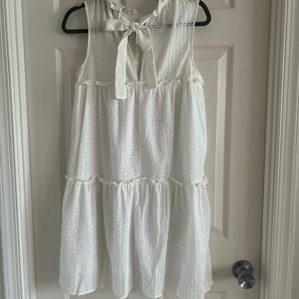 Sunday in Brooklyn white eyelet mini dress. Anthropologie. NWOT. Size XS.